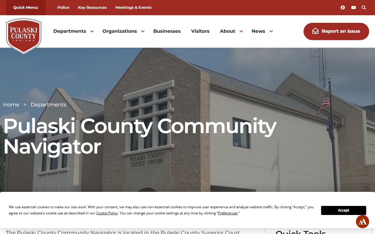 Pulaski County arrest records and court charge support services