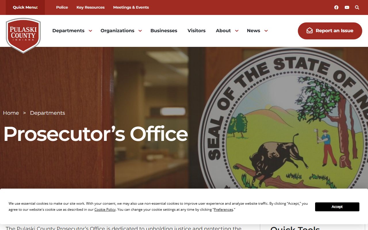 Pulaski County criminal court records Prosecutor's Office
