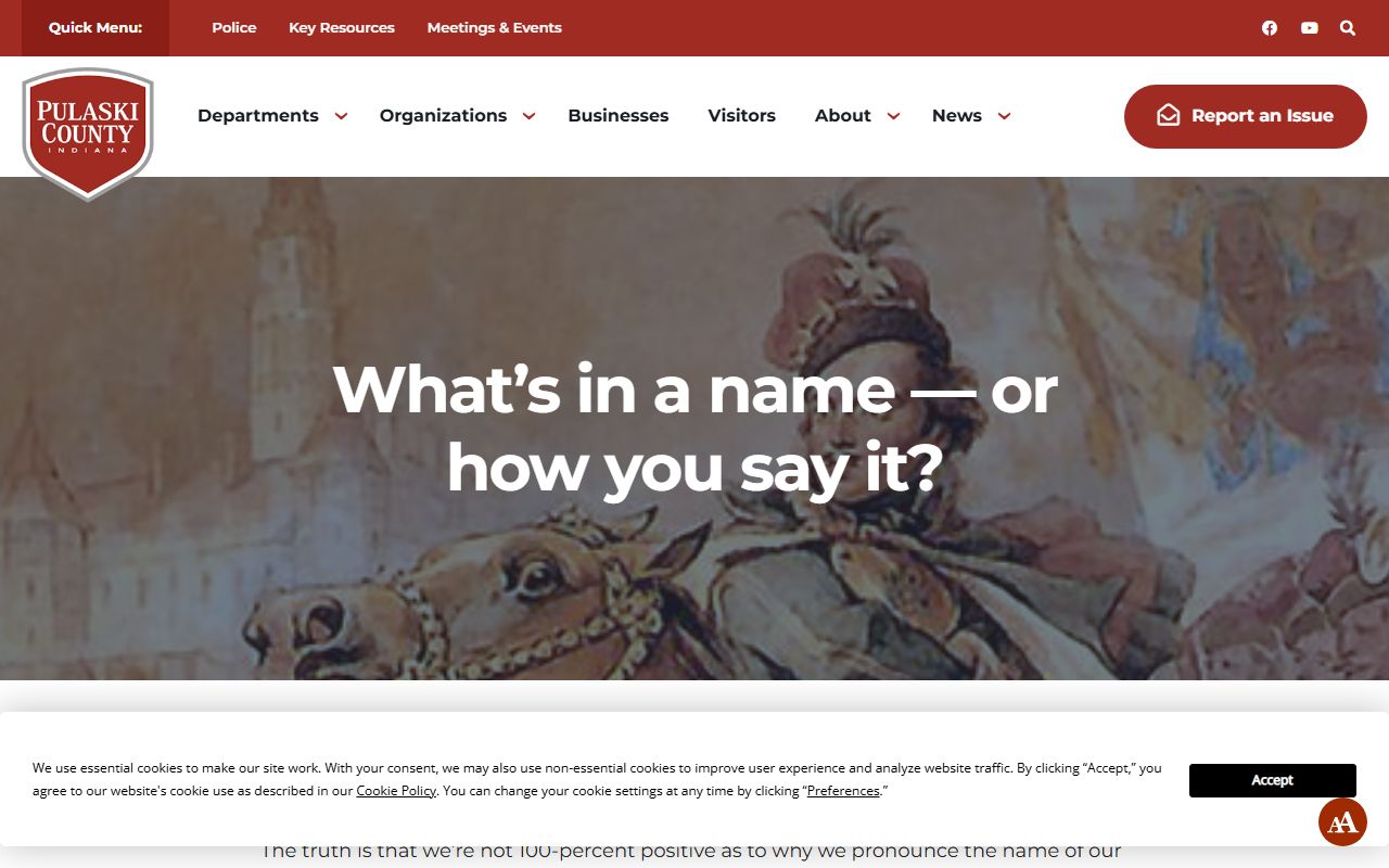Pulaski County court records county pronunciation history