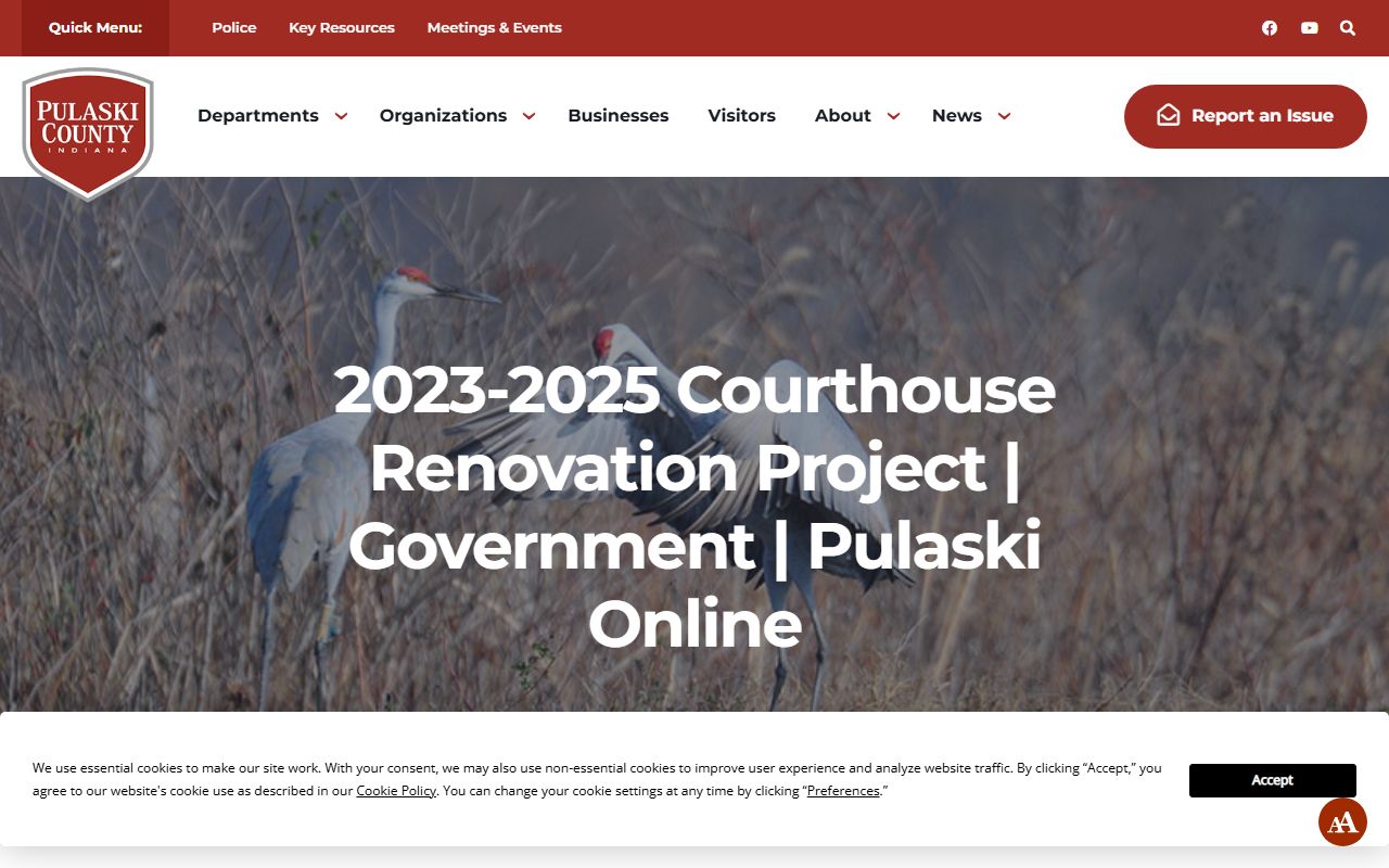 Pulaski County court records courthouse renovation project