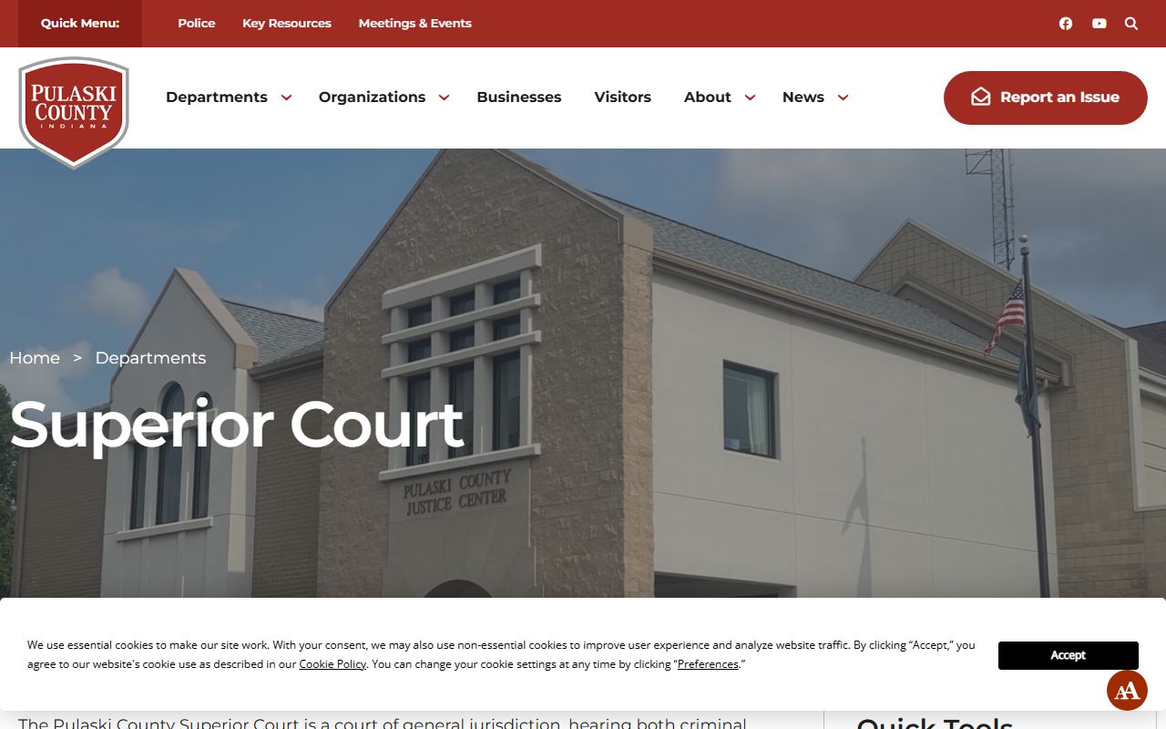 Pulaski County probate records Superior Court page