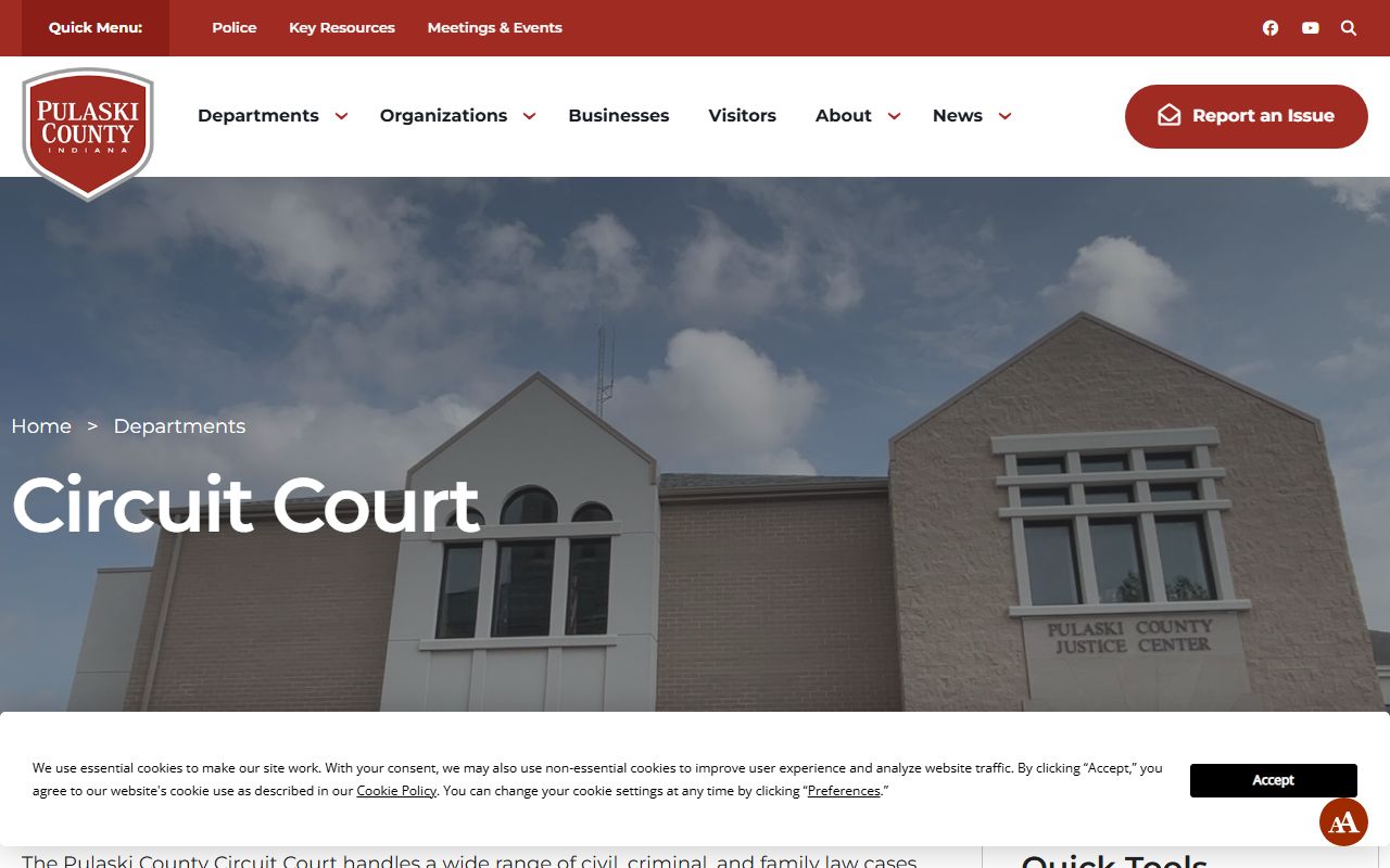 Pulaski County probate records Circuit Court page